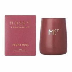 Moss St - Peony Rose Scented Soy Candle 80g