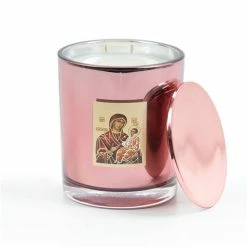 Candle Bar - Religious Icon Candle Rose Gold