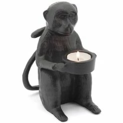 Luxe By Peter's - Candle Holder Monkey 18cm
