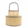 Coastal Home - York Rattan & Black Rattan Lantern 35x40cm