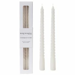 Burchgrove - Lemongrass & Lime Spiral Candle Set 2pce