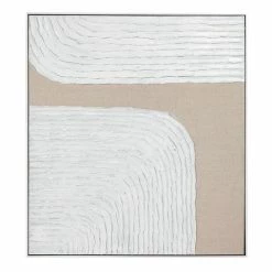 Cafe Lighting - White Swan Series I Oil On Canvas Painting