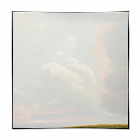 Cafe Lighting - White Clouds Oil On Canvas Painting 1 Cafe Lighting - White Clouds Oil On Canvas Painting