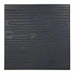 Cafe Lighting - Clean Lines Oil On Canvas Painting Black