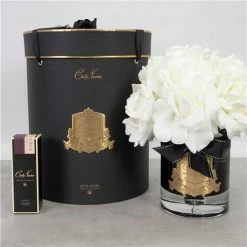 Cote Noire - Ivory Rose Grand Bouquet W/Black & Gold Vase