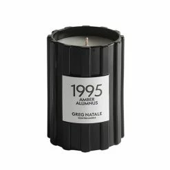 Greg Natale - 1995 Amber Alumnus Candle W/Black Glass 385g