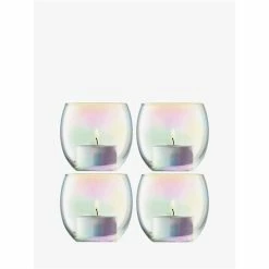 LSA - Pearl Tealight Holder Set 4pce