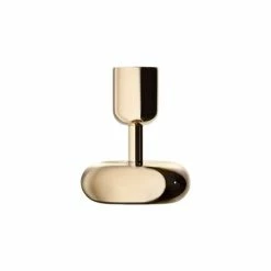 Iittala - Nappula Candle Holder Brass Toned 10.7cm