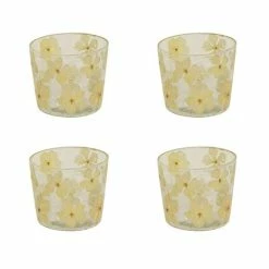 French Country - Celine Fleur Votive Holder Set Small 4pce