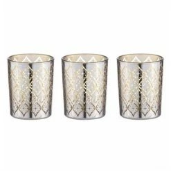Tempa - Estelle Tealight Holder Set Silver 3pce