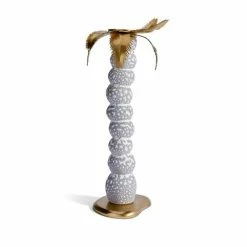 L'Objet - Haas Mojave Palm Candlestick Grey Large 20x32cm