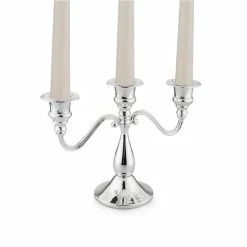 Whitehill - Silver Plated Low Three Light Candelabra
