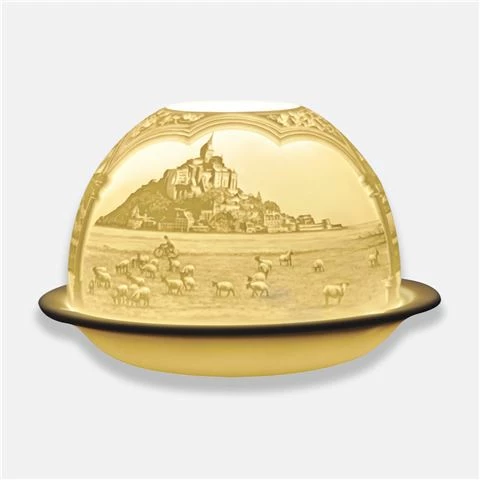 Bernardaud - Lithophane Votivelight St Michel Mount 1 Bernardaud - Lithophane Votivelight St Michel Mount