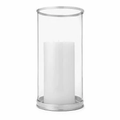 Ralph Lauren - Modern Hurricane Lamp Large Nickel