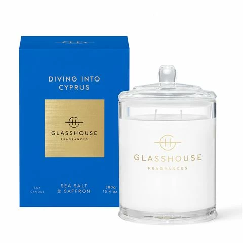 Glasshouse - Diving Into Cyprus Candle 380g 1 Glasshouse - Diving Into Cyprus Candle 380g