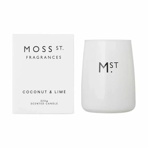 Moss St - Coconut & Lime Candle 320g 1 Moss St - Coconut & Lime Candle 320g