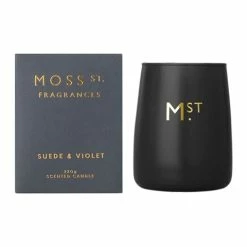 Moss St - Suede & Violet Candle 320g