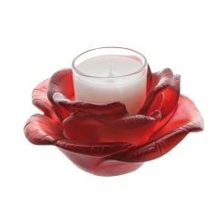 Daum - Candle Holder Red 6cm