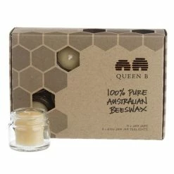 Queen B - Jam Jar Tealight Candle Set 8pce