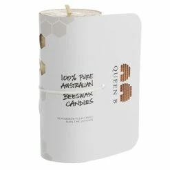Queen B - Honeycomb Narrow Pillar Candle 15cm