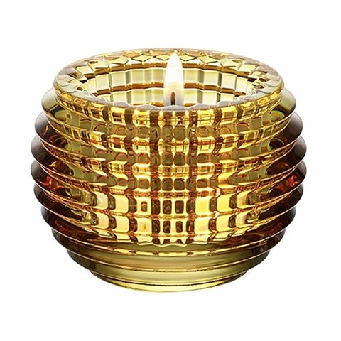 Baccarat - Eye Votive Candle Holder Yellow 1 Baccarat - Eye Votive Candle Holder Yellow