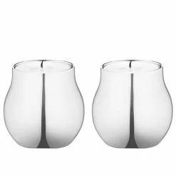 Georg Jensen - Cafu Stainless Steel Tealight Holder Set 2pce