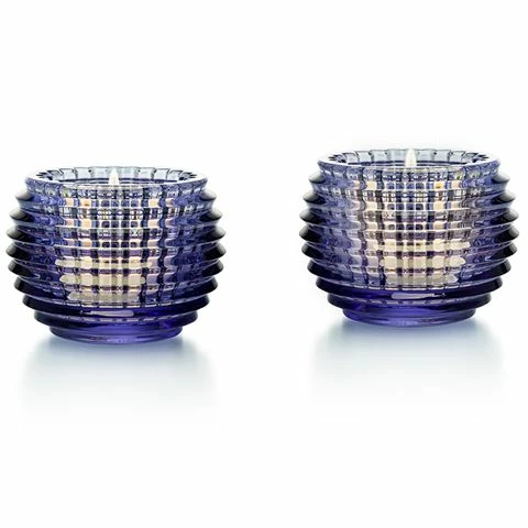 Baccarat - Eye Votive Candle Holder Blue Set 2pce 1 Baccarat - Eye Votive Candle Holder Blue Set 2pce