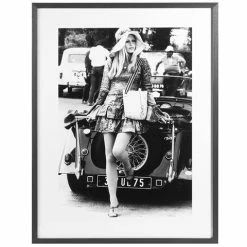 Luxe By Peter's - Brigitte Bardot W/Morgan Car Frame 60x80cm