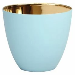 Klever - Tealight Holder Summer Large Gold Light Blue