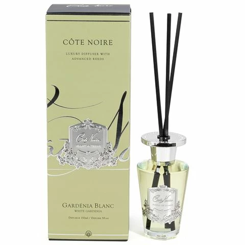 Cote Noire - White Gardenia Diffuser Silver 150ml 1 Cote Noire - White Gardenia Diffuser Silver 150ml