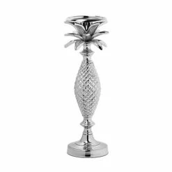 Flair Decor - Palm Silver Candle Holder Small 32cm